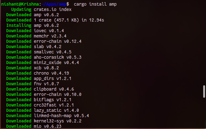 AMP 一个受 Vi/Vim 启发的 Linux 终端文本编辑器