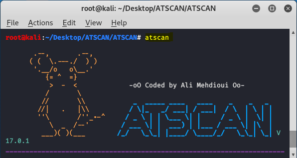 ATSCAN - Kali Linux 中的高级 Web 应用程序扫描器