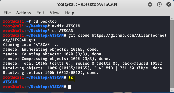 ATSCAN - Kali Linux 中的高级 Web 应用程序扫描器