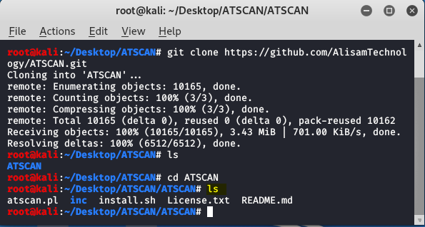 ATSCAN - Kali Linux 中的高级 Web 应用程序扫描器