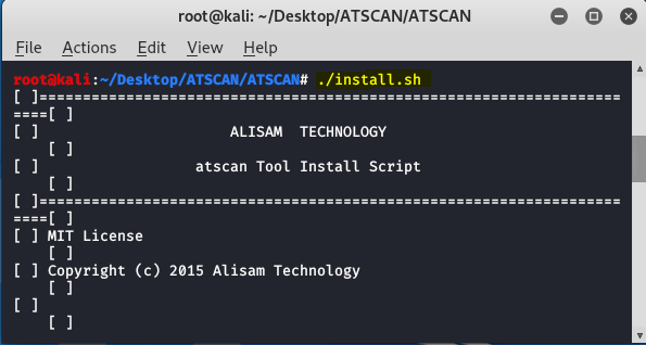 ATSCAN - Kali Linux 中的高级 Web 应用程序扫描器