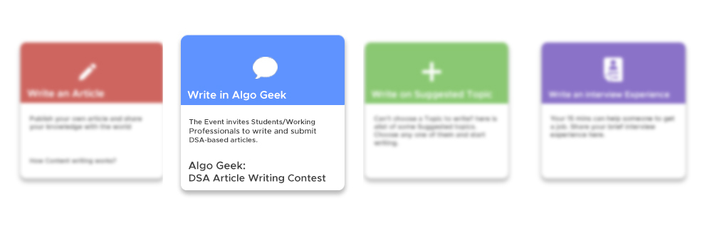 Algo Geek - DSA 文章写作比赛