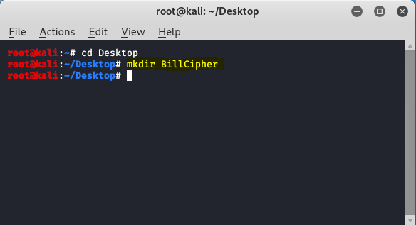 BillCipher – Kali Linux 中的信息收集工具