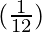 Rendered by QuickLaTeX.com (\frac{1}{12})