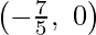 Rendered by QuickLaTeX.com \left(-\frac{7}{5},\ 0\right)