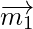 Rendered by QuickLaTeX.com \overrightarrow{m_1}