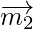 Rendered by QuickLaTeX.com \overrightarrow{m_2}