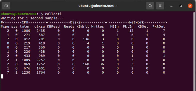 Collectl 示例 一个很棒的 Linux 性能分析工具