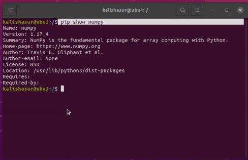 在 Linux 上使用 PIP 安装 NumPy