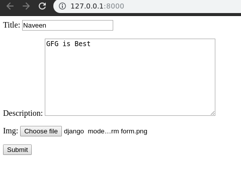 django-modelform-输入数据