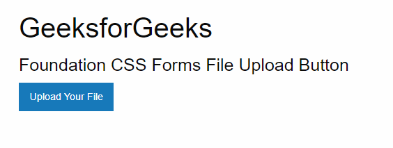 基础 CSS 表单文件上传按钮