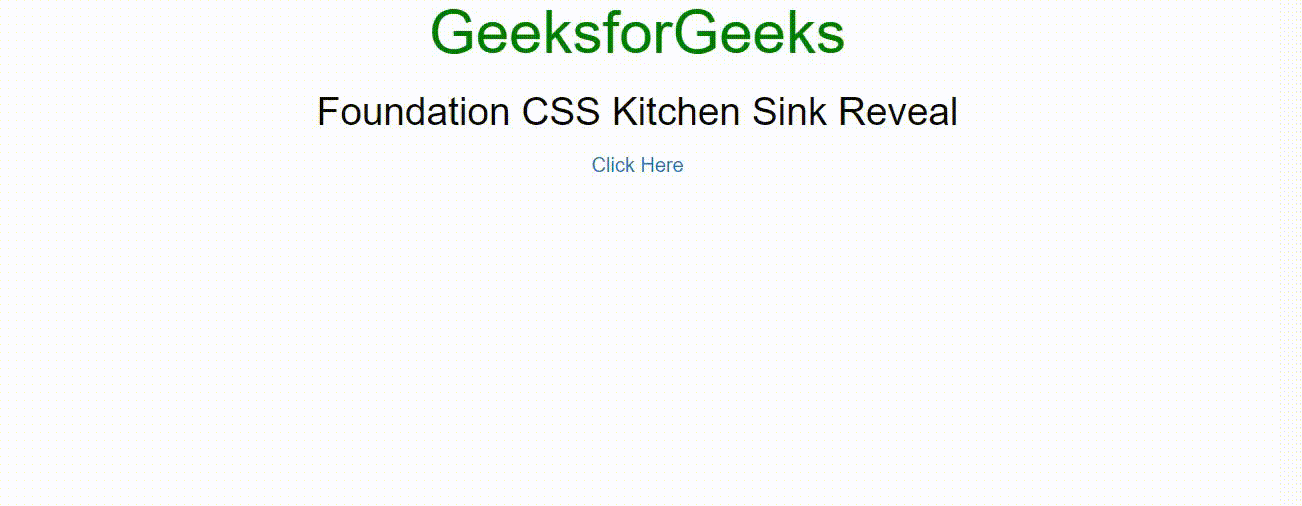 基础 CSS 厨房水槽显示