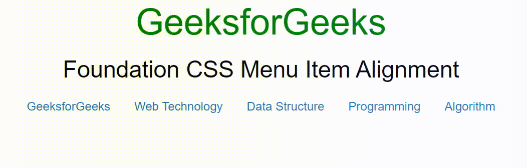 基础 CSS 菜单项对齐