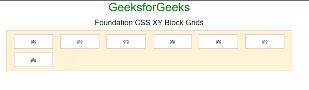基础 CSS XY 块网格