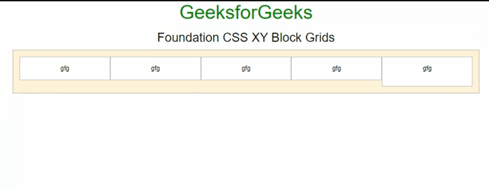 基础 CSS XY 块网格