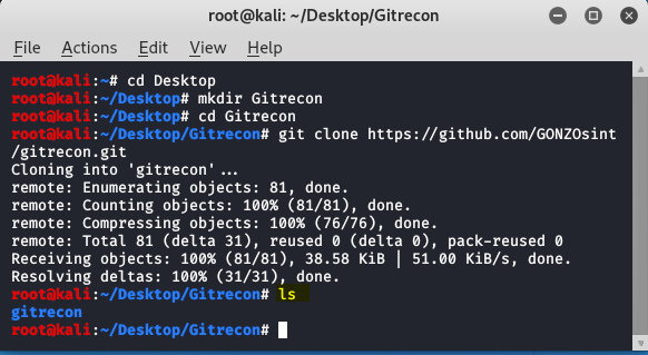 Gitrecon – Kali Linux 中 Github 的开源情报工具