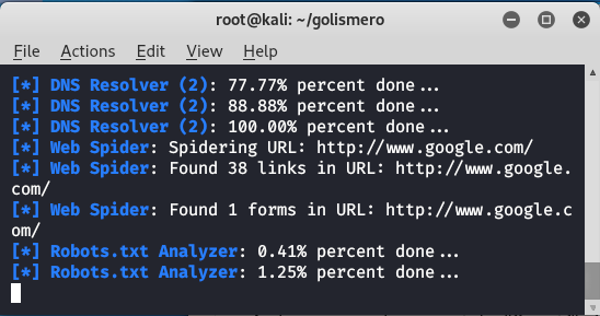 Golismero - Kali Linux 中的网站扫描、漏洞扫描、WEB 服务器