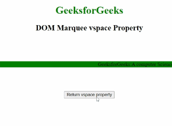 HTML DOM Marquee vspace 属性