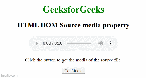 HTML DOM 源媒体属性