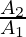 \frac{A_2}{A_1}