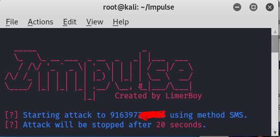 Kali Linux 中的 Impulse -拒绝服务工具包