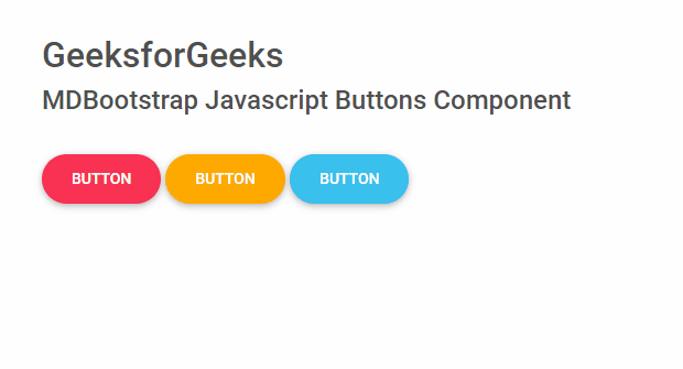 MDBootstrap Javascript 按钮组件