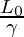 \frac{L_0}{\gamma}