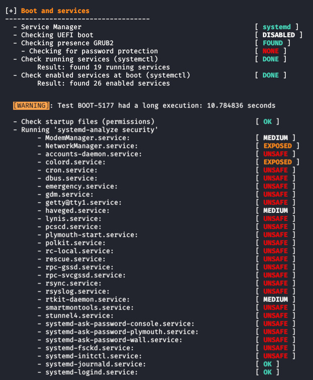 用于审计和强化 Linux 系统的 Lynis 安全工具