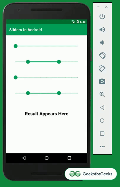 Android 中的 Material Design 组件滑块