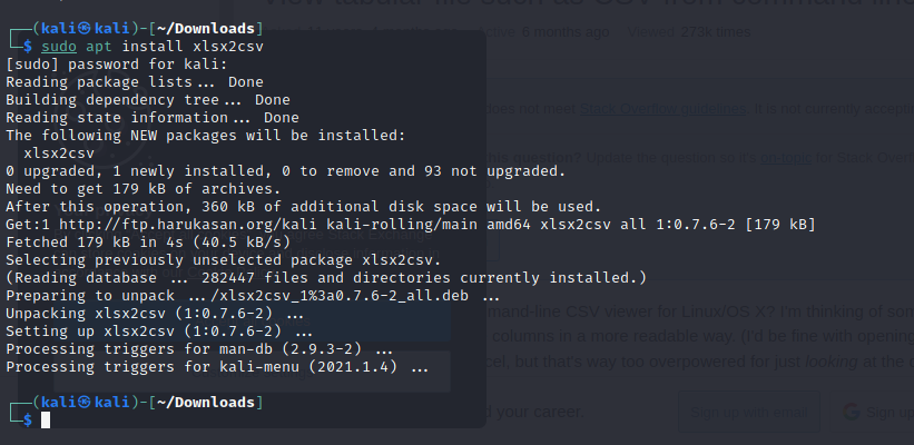 在 Linux CLI 上将 xlsx 格式文件转换为 CSV 的方法