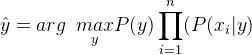 朴素贝叶斯分类器方程