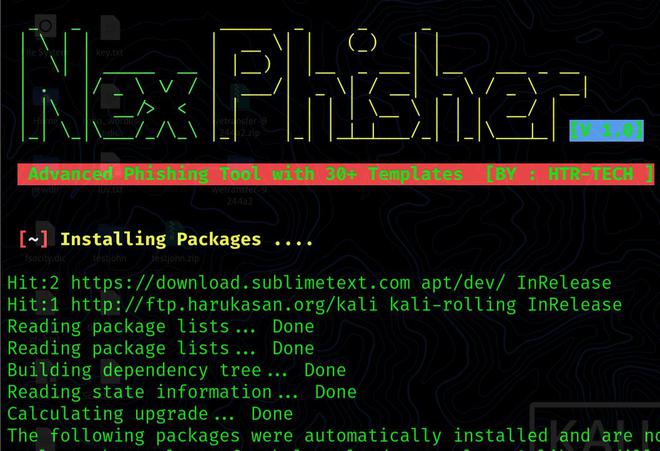 Nexpisher – Kali Linux 的高级网络钓鱼工具