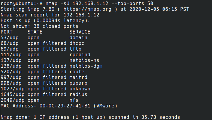 linux中的nmap