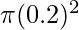 \pi(0.2)^2