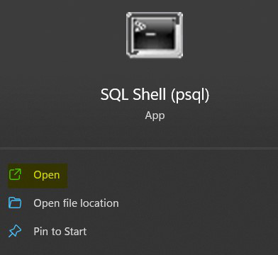 SQL Shell psql 程序工具