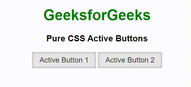 纯 CSS 活动按钮
