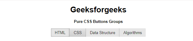 纯 CSS 按钮组