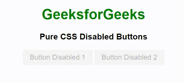 纯 CSS 禁用按钮