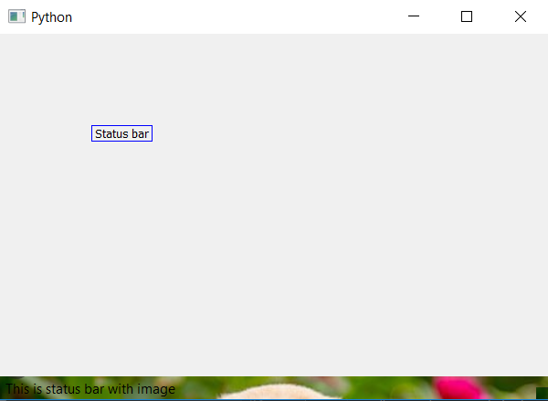 pyqt-background-statusBar