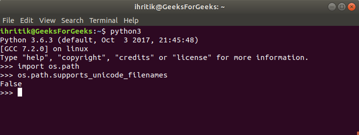 os.path.supports_unicode_filenames