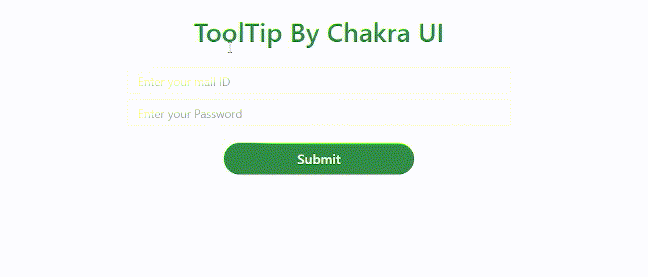 ReactJS Chakra-UI 工具提示