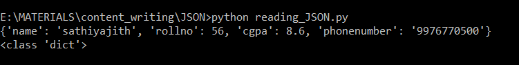 使用python从文件中读取JSON