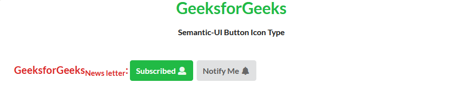 Semantic-UI 按钮图标类型