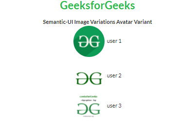 Semantic-UI 图像变体 Avatar 变体