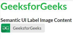 Semantic-UI 标签图像内容
