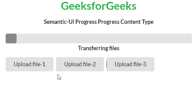 Semantic-UI Progress 进度内容