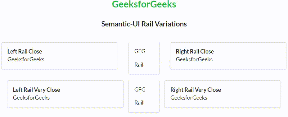 Semantic-UI Rail 变体