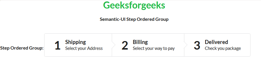 Semantic-UI Step Ordered Group
