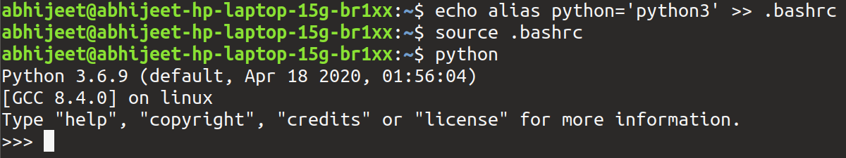 在 Linux 中将 python3 设置为默认值