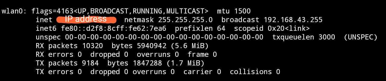 ifconfig 命令